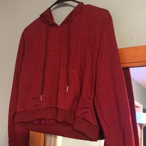 Burgundy hoodie